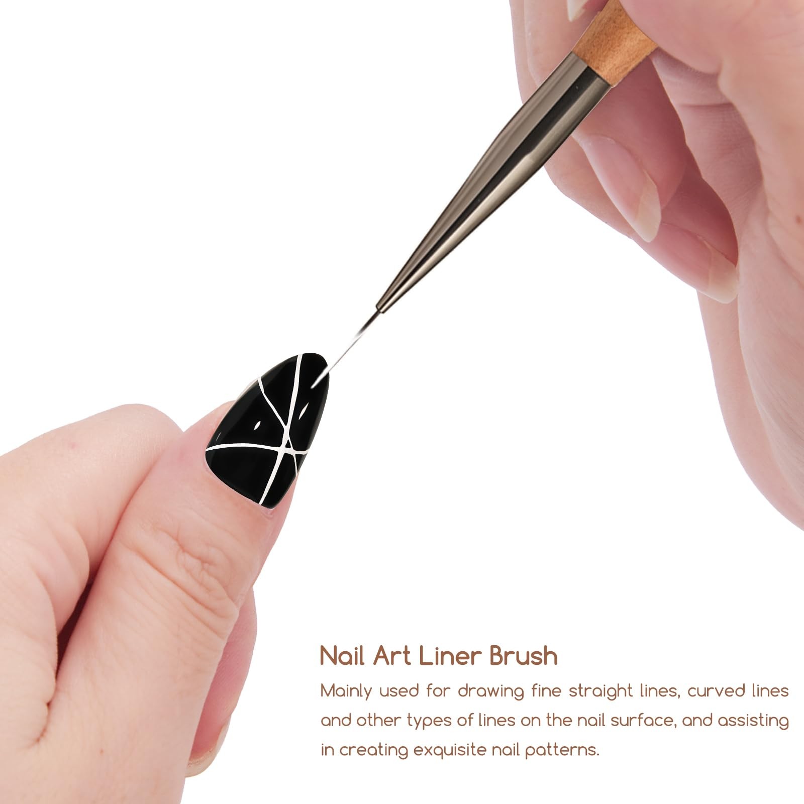 1 Piece 3-in-1 Nail Art Pen, Liner Brush for Fine Detailing and Smooth Lines,…