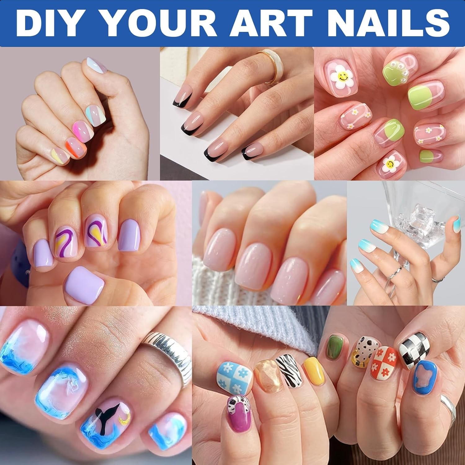 Extra Short Square Gel Nail Tips Full Cover Half Matt Wholesale 600Pcs