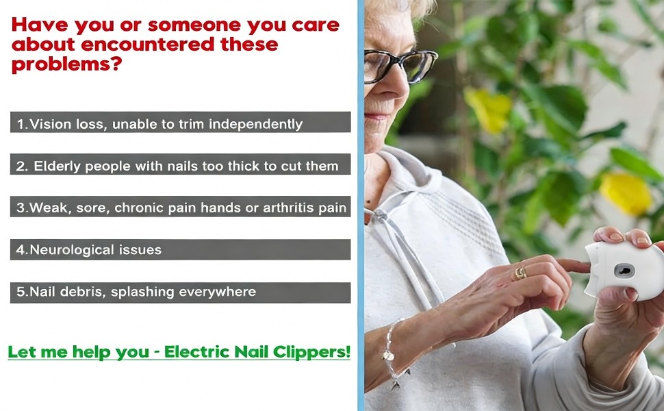 Electric Nail Clipper & Nail File: Automatic Trimmer with LED Light,
