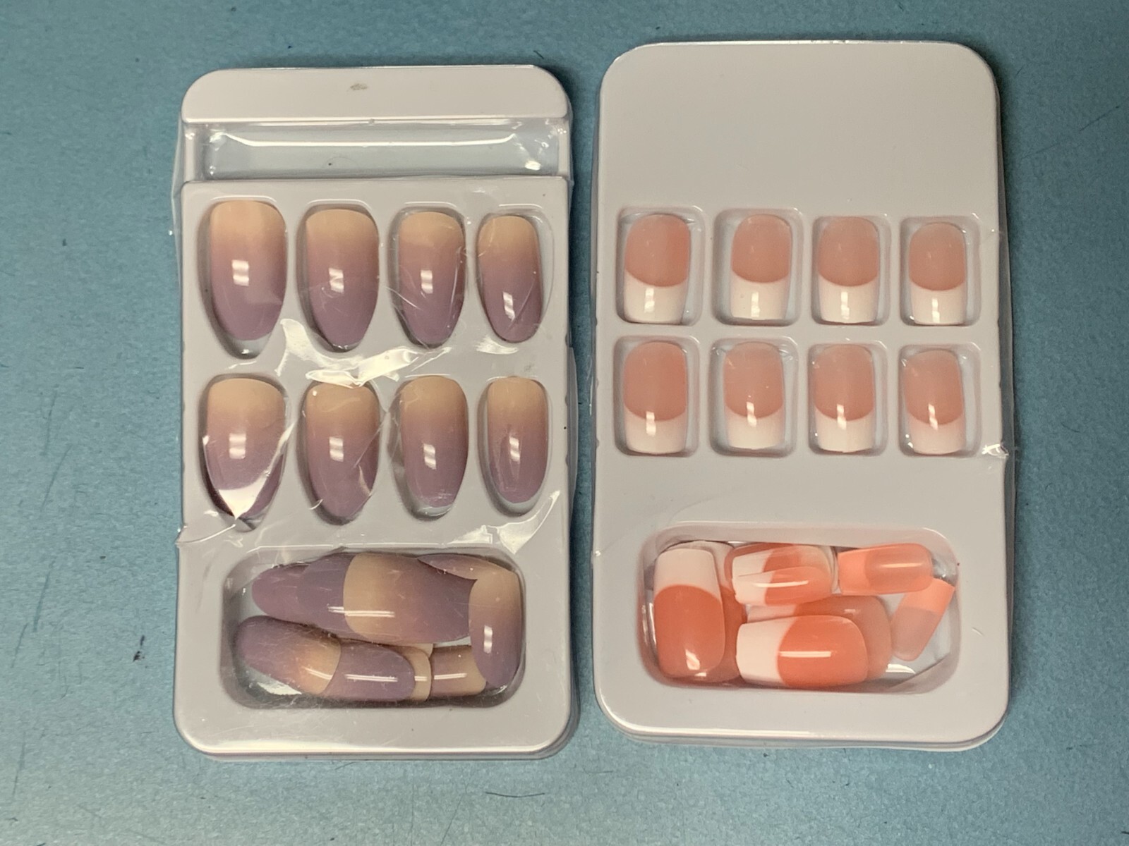 Unknown Brand Kiss? Medium Length Glue On Nails 2 Sets Of 24 Each