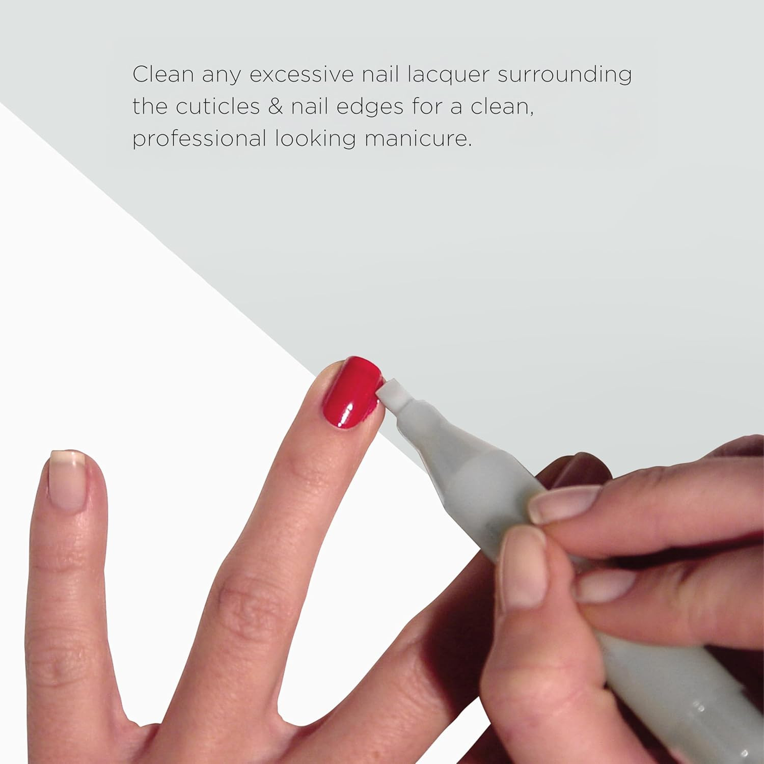 Correct Clean up | Refillable Nail Polish Remover Corrector Pen | Gentle & Non-D
