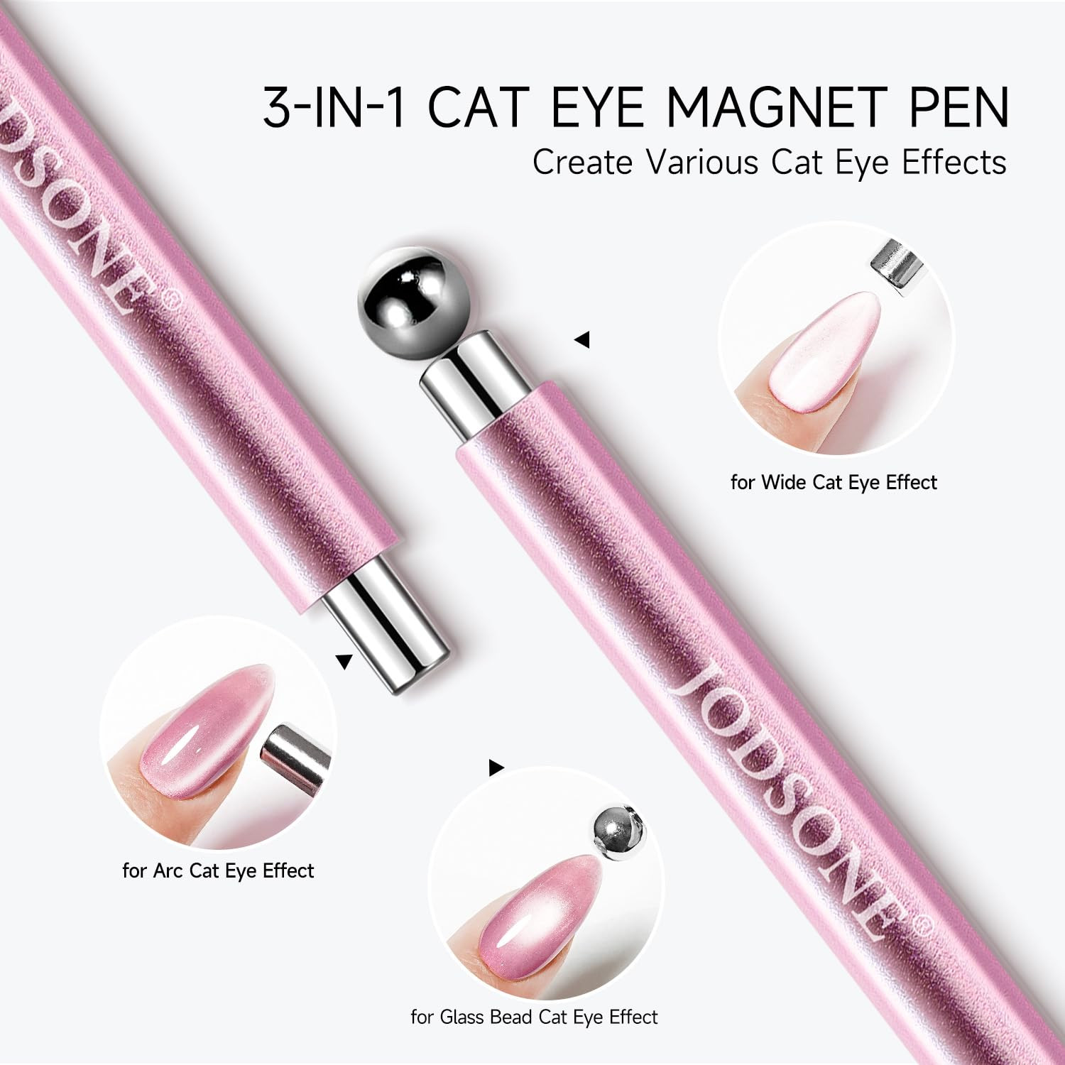Cat Eye Magnet Set for Nails,17Pcs Cateye Magnet Tools for Cat Eye Gel Polish,Na