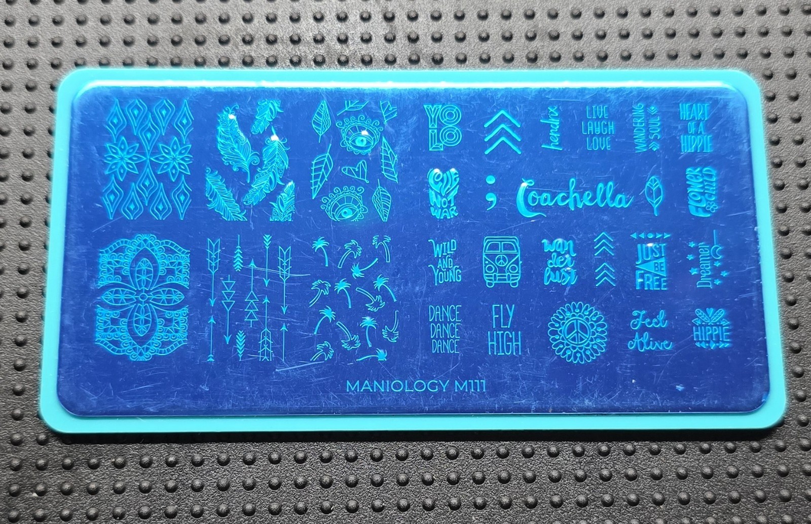 Maniology M111 Bundle Monster Festive Collection Pattern Nail Stamp plate HTF