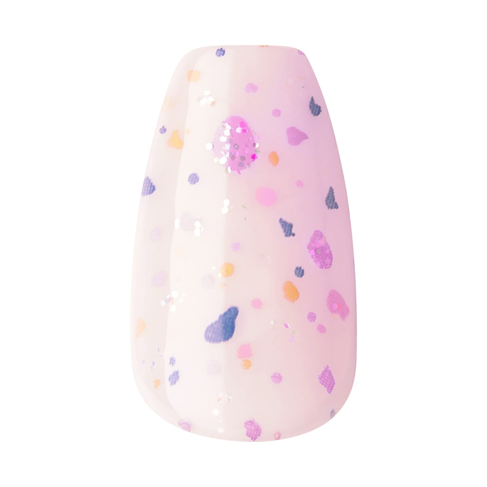KISS imPRESS No Glue Mani Press On Nails, All I Want’, Purple, Medium, Coffin