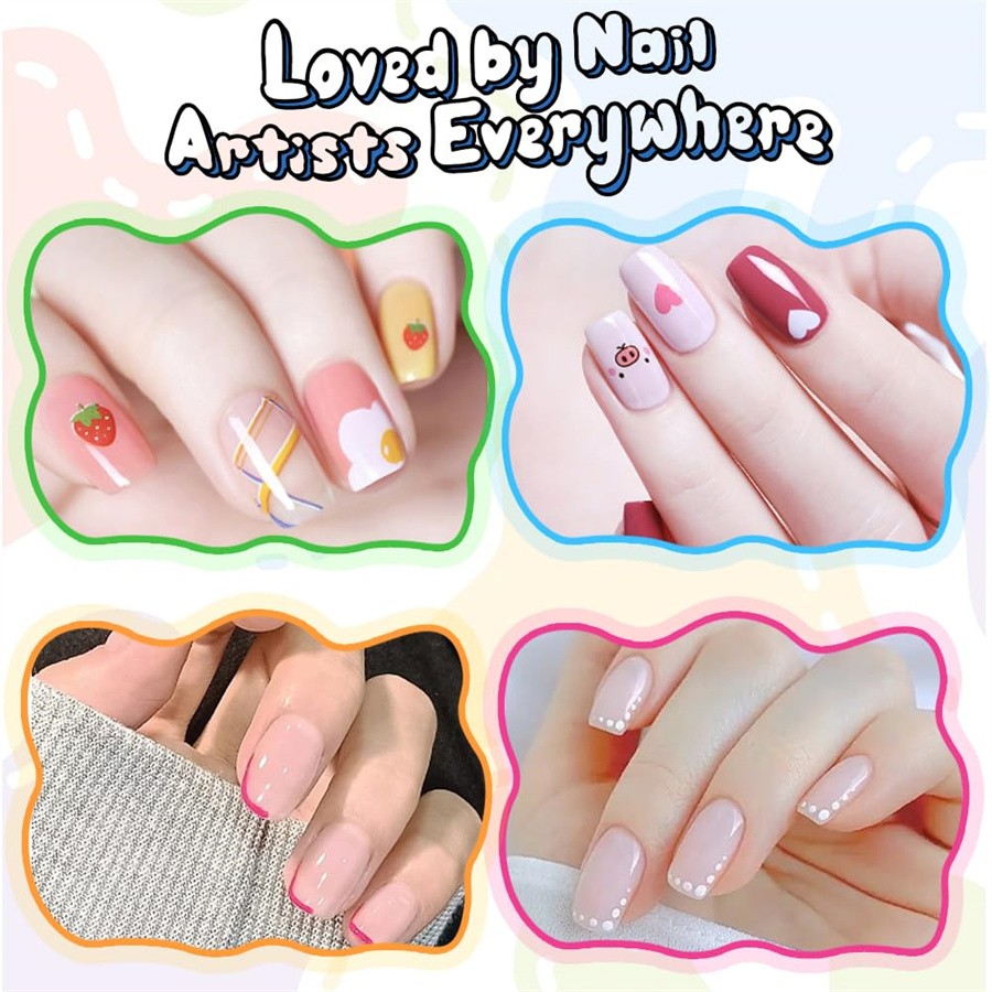 12-Color Nail Art Pens Set,Latest New DIY Nail Art Markers Drawing Painting Line