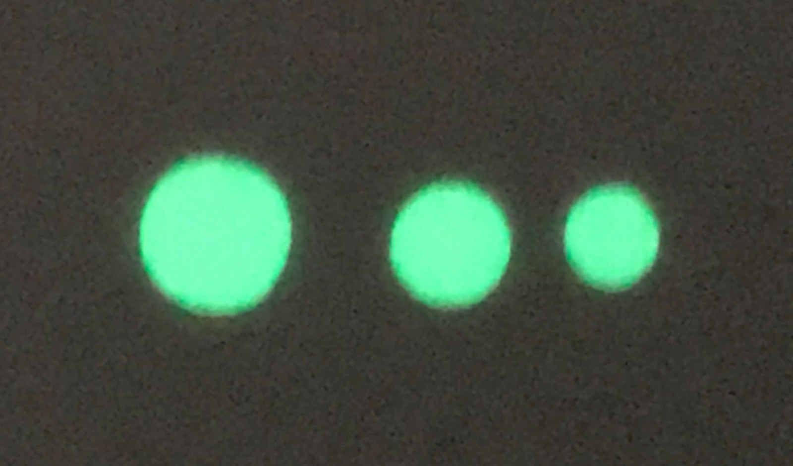 Watch Dial Hour Markers 12 GREEN/BLUE LUME Numerals Dots parts replace 3 Sizes