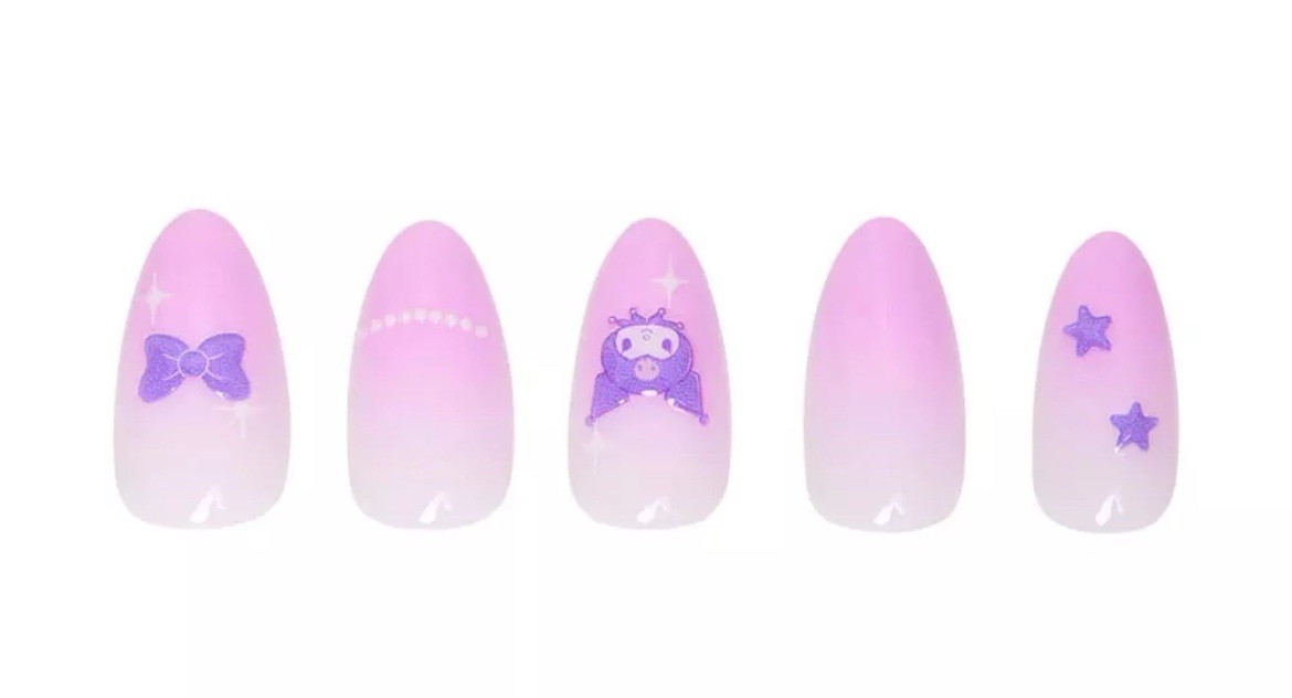 Glamnetic Nails Hello Kitty and Friends, Kuromi New