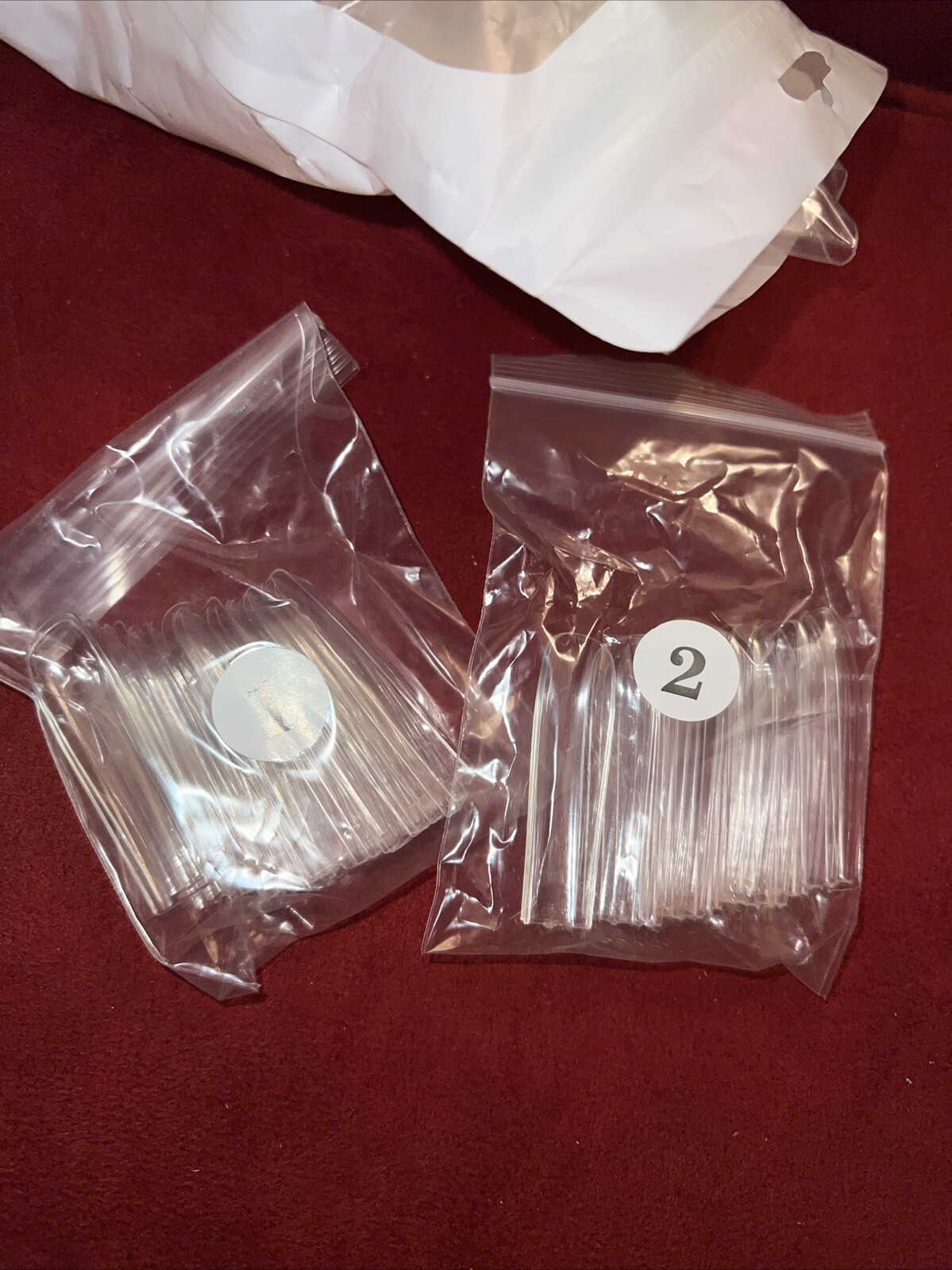 Allkem XXL 300 Pcs Square Nails 12 Sizes Clear