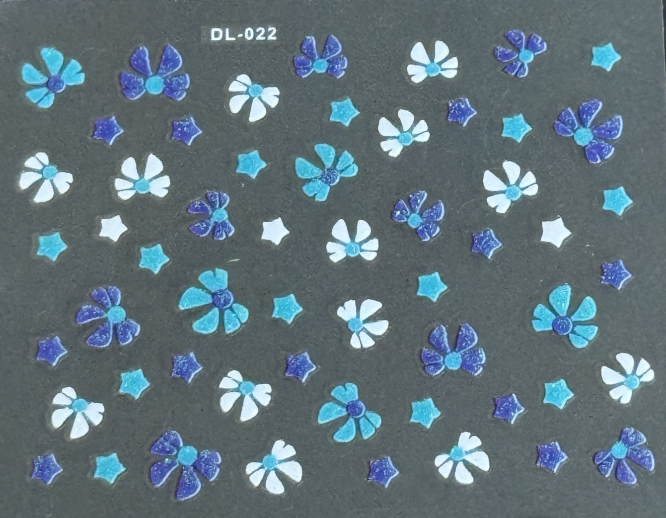 3D Nail Art Mini Flower, Heart, Bows Adhesive Stickers Floral Decals Transfers