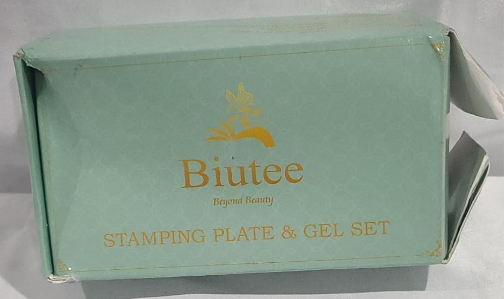 Biutee Nail Stamper Kit Nail Art Set 8 Stamping Plate Polish Gel 12 Stamping