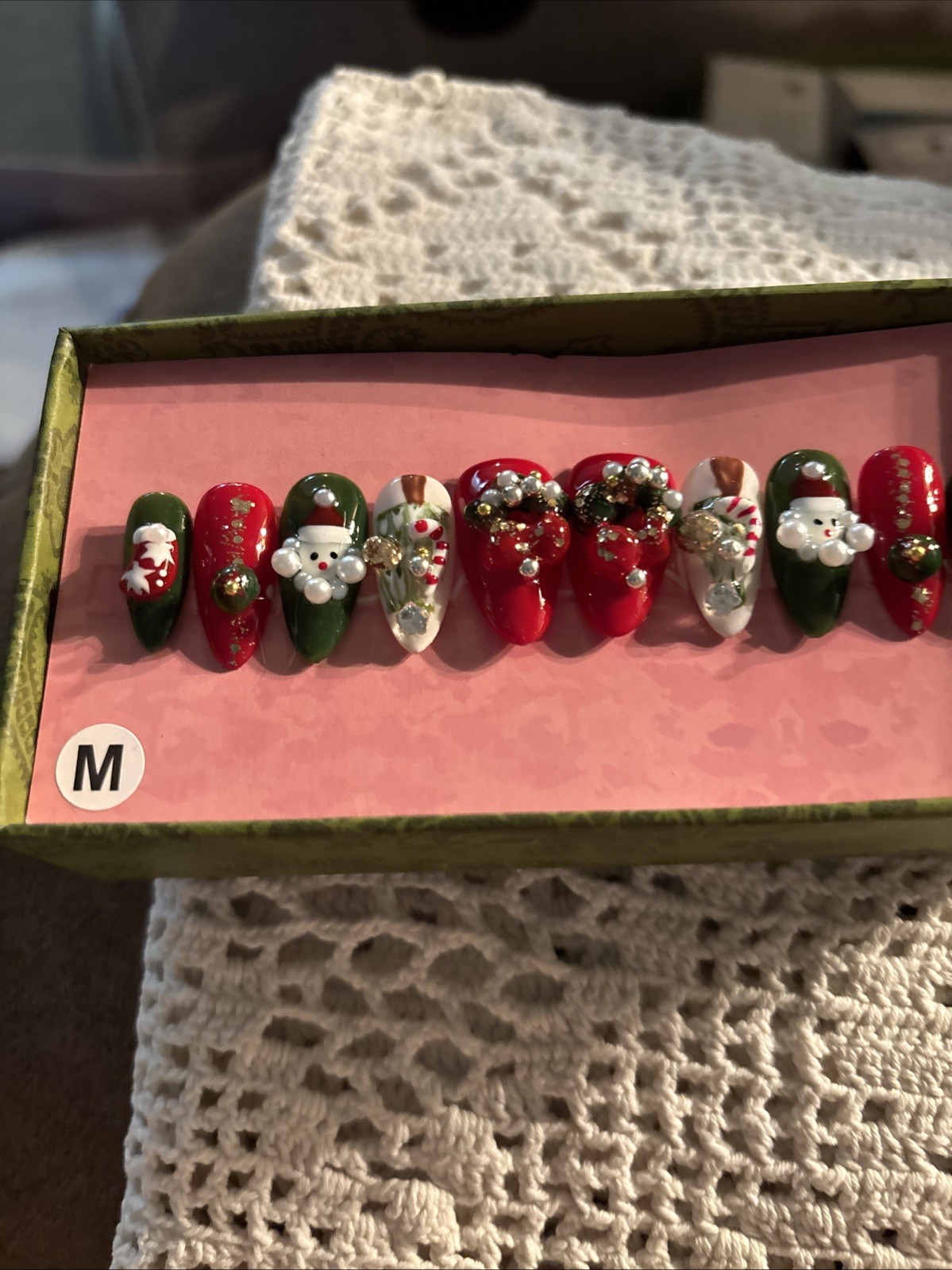 Acrylic Nails Christmas Press On Boxed Set Gift Boxed
