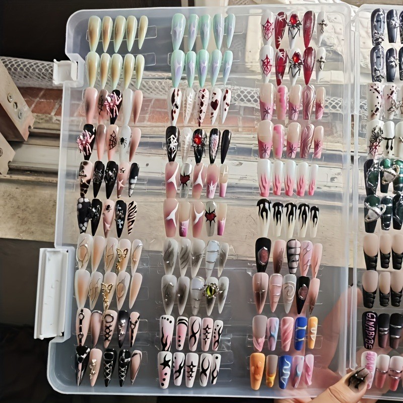 96 Pcs of Random Nail Mix Sweet Cartoon Suitable for Women and Girls’ Nail Art