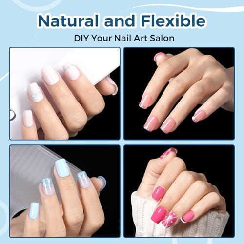 Extra Short Square Nail Tips – 240pcs 15 Sizes Soft 240pcs Extra Short Square