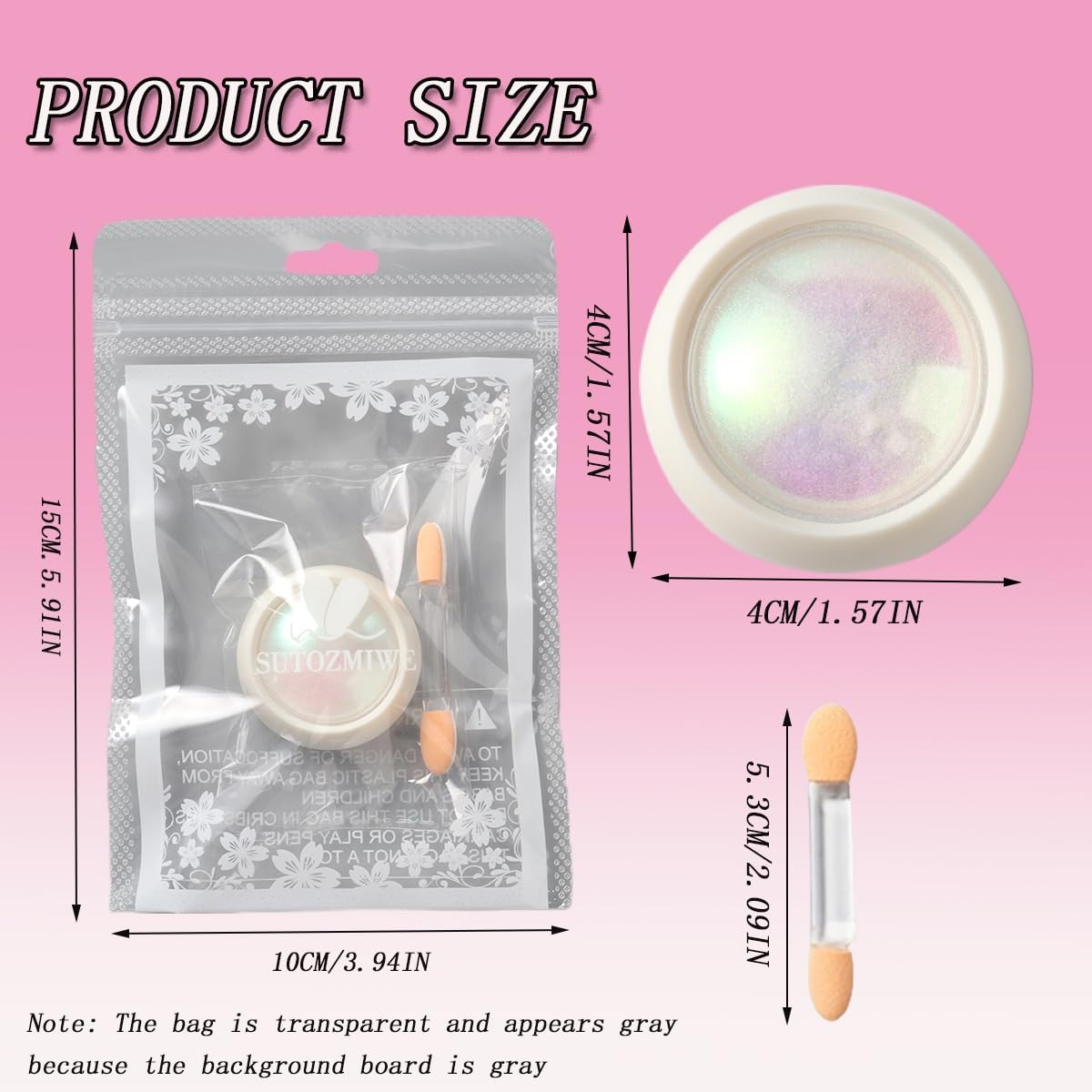 Holographic Unicorn Chrome Nail , Aurora Rainbow Neon Nail Pigment Mermaid Pe…