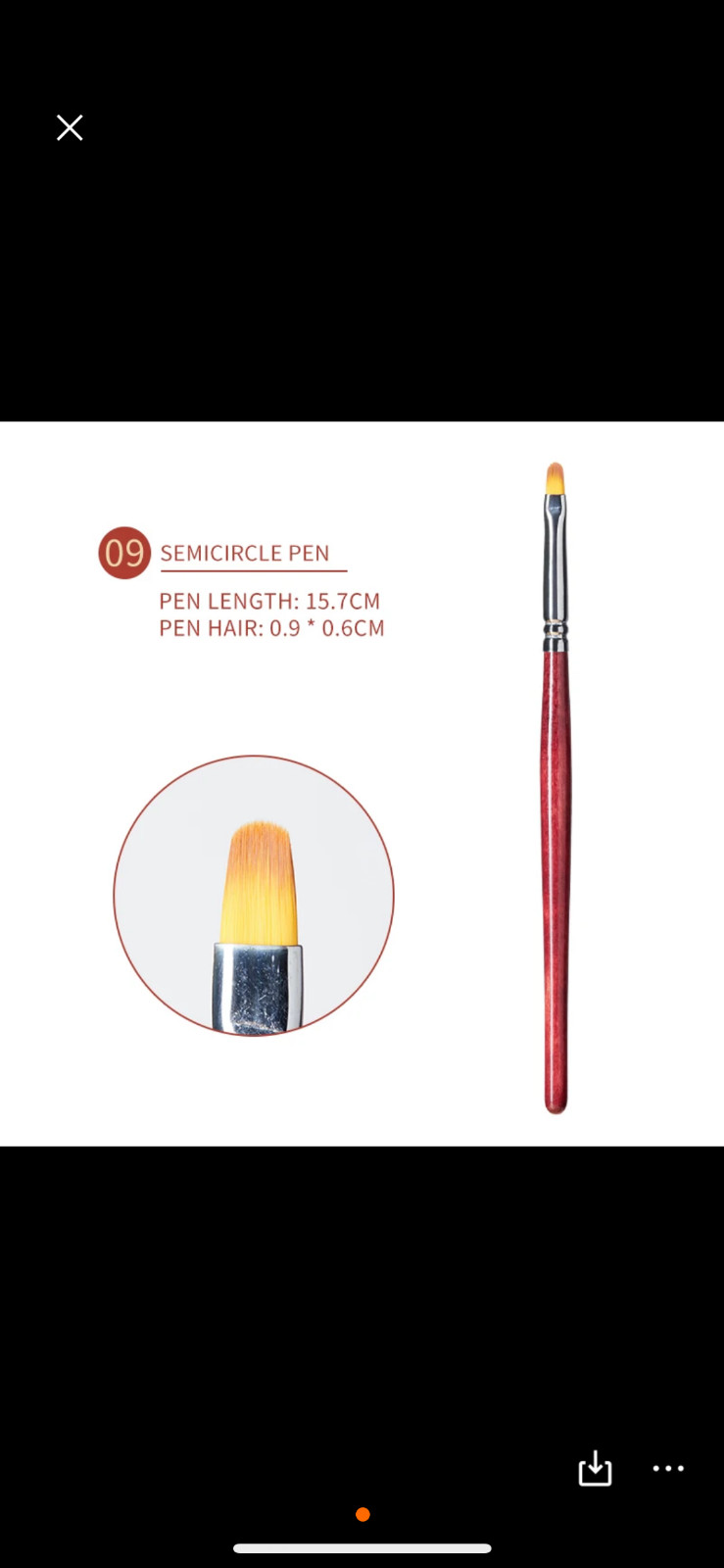 3pcs Nail Art Brushes Set NeVi USA SEMICIRCLE PEN – 3pcs Nail Art #9