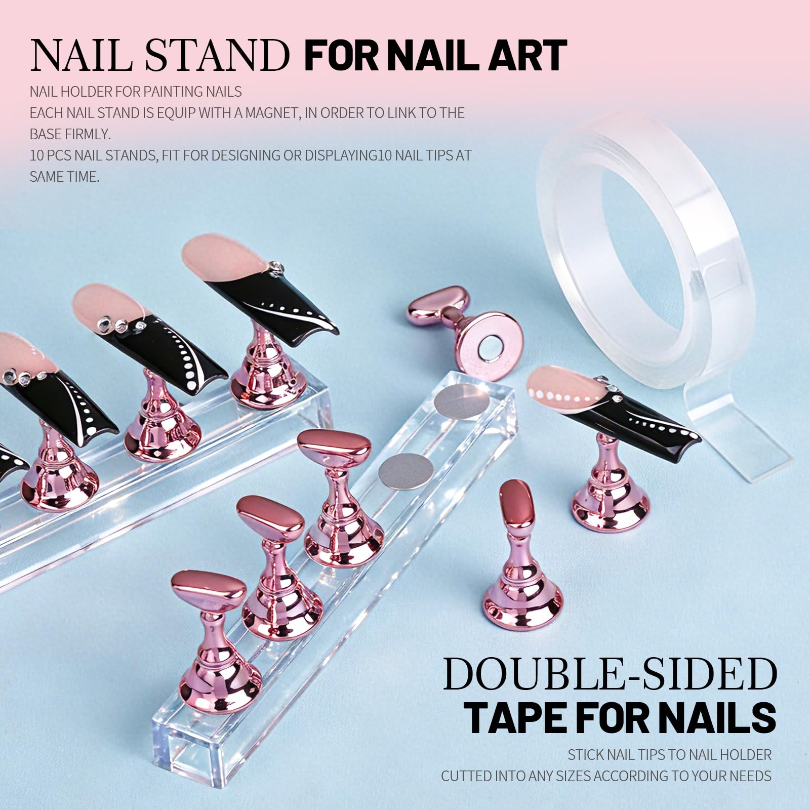 Nail Art Tools, Nail Art Brushes With Nail Stand, Nail Design Tools, Nail Bru…