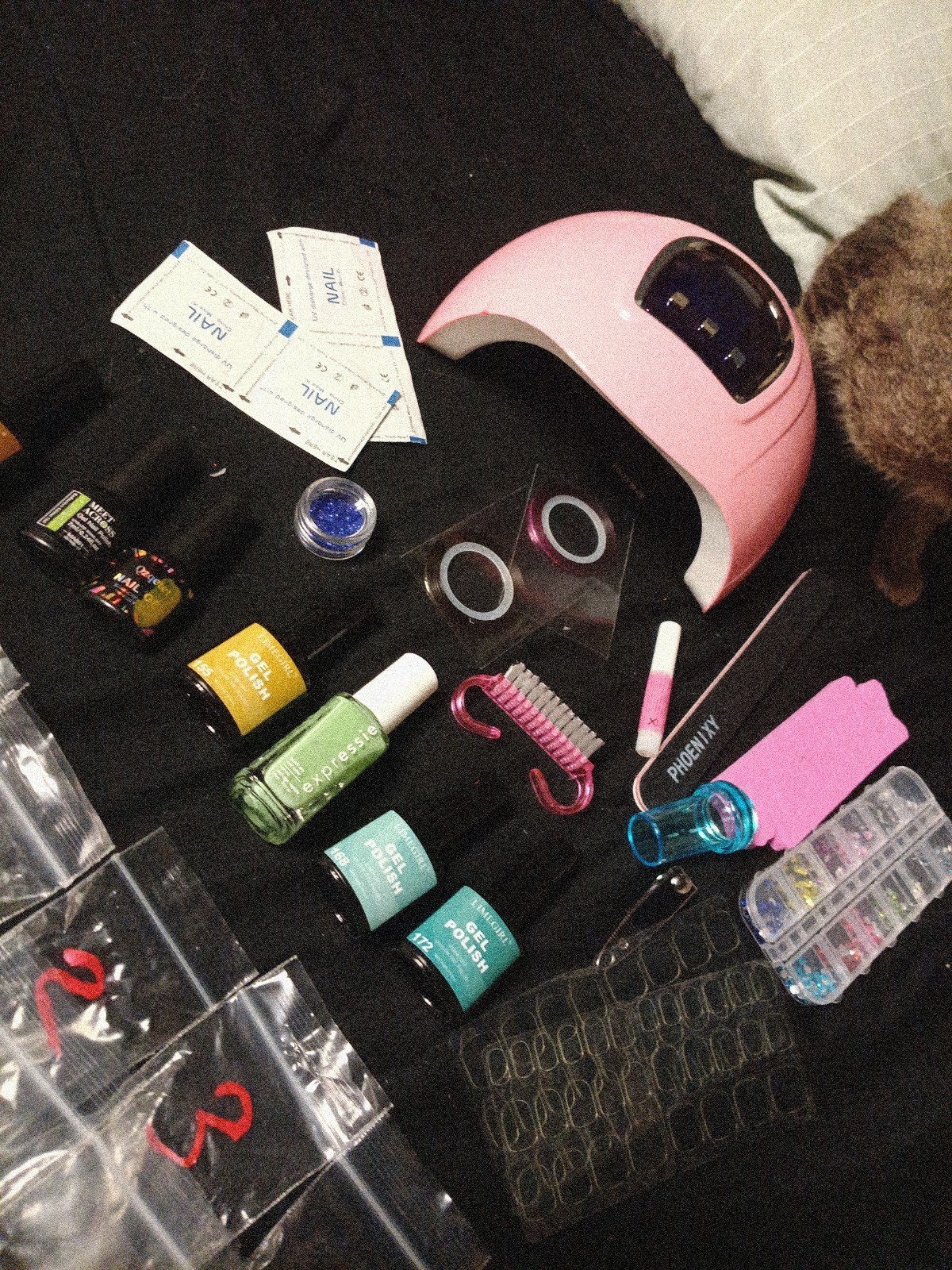Nail Art with Nail Dryer Crafts Diy Manicure Nail Decoration