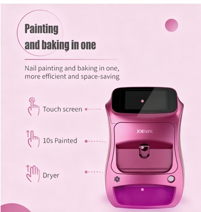 3D Touch Screen Nail Printer APP DIY Auto Nail Art Printing Machine w/ Gel Dryer