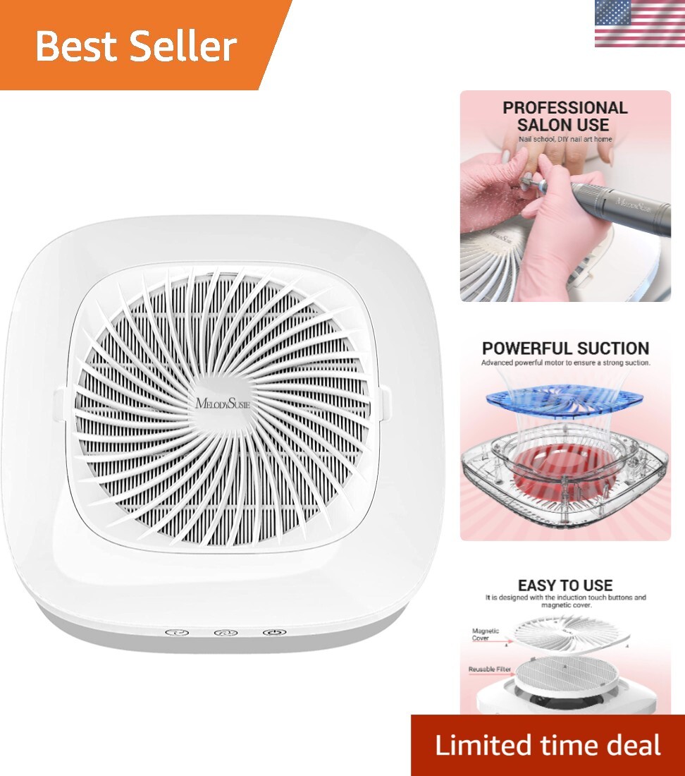 High Power Nail Dust Vacuum with Adjustable Suction & Efficient Heat Dissipation