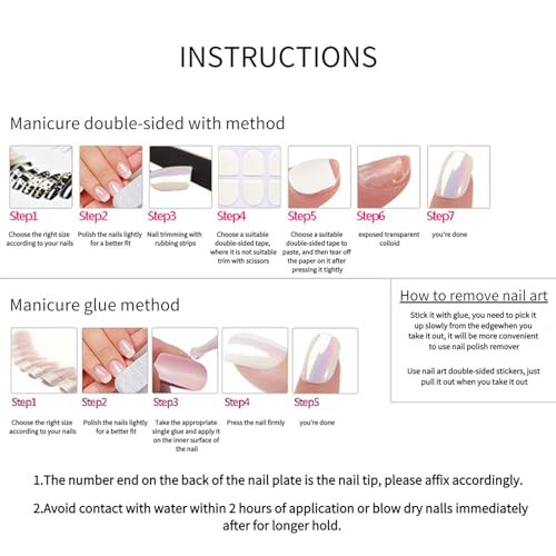 Stiletto Press on Nails Long Length Glue on Nails with Rhinestones and style 8
