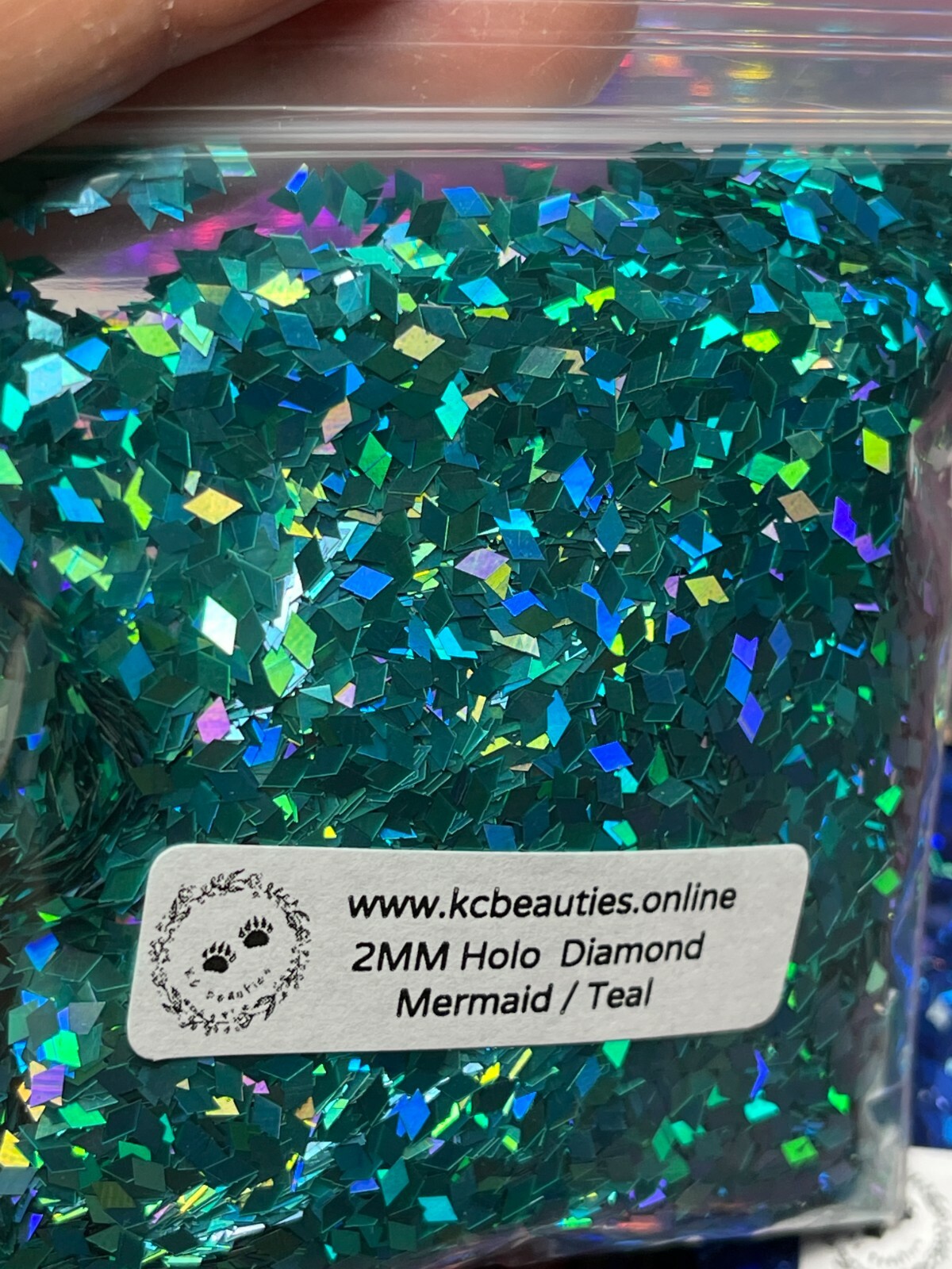 Solvent Resistant Holo Diamond shape 2mm Glitter Bulk Buy 3 get 1 Free Oz