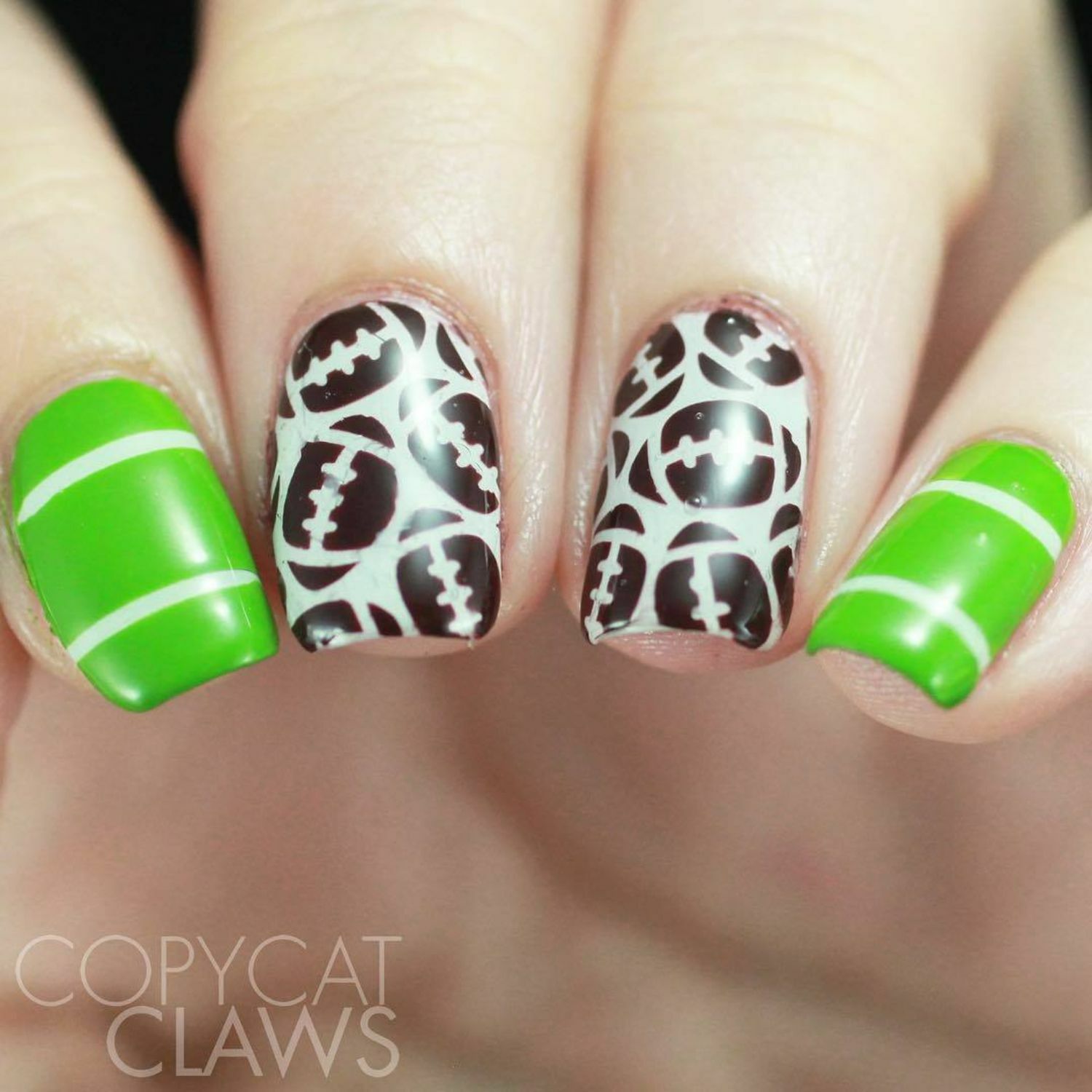 American Football Stencils for Nails, Nail Stickers, Nail Art, Nail Vinyls