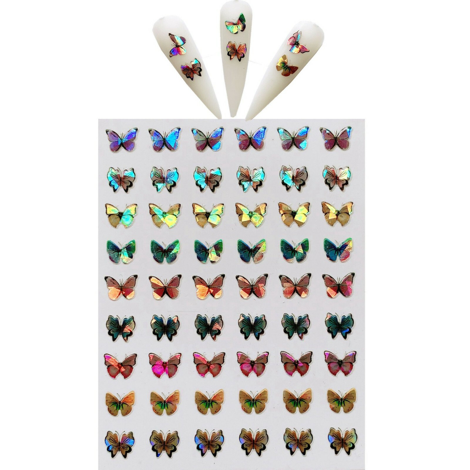 3D Nail Sticker Decal Lot Nail Art Adhesive DIY Design Decor Waterproof US Stock