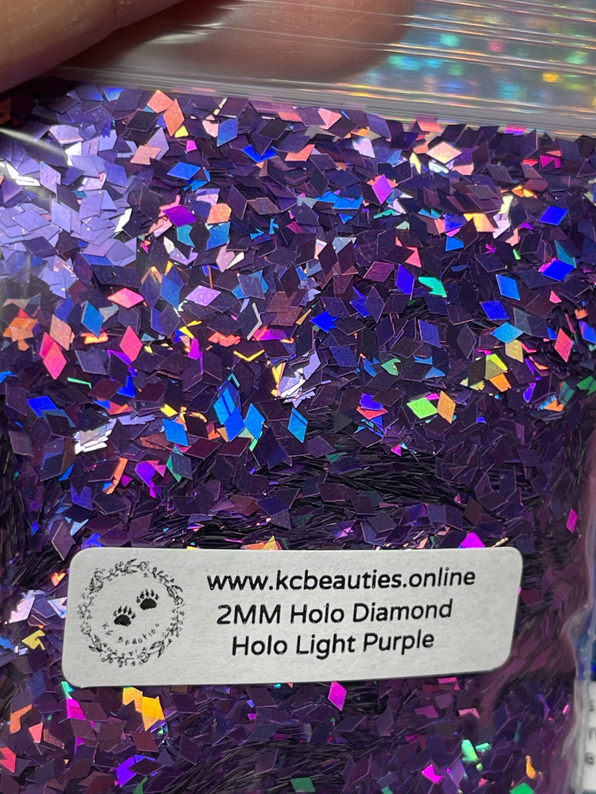 Solvent Resistant Holo Diamond shape 2mm Glitter Bulk Buy 3 get 1 Free Oz