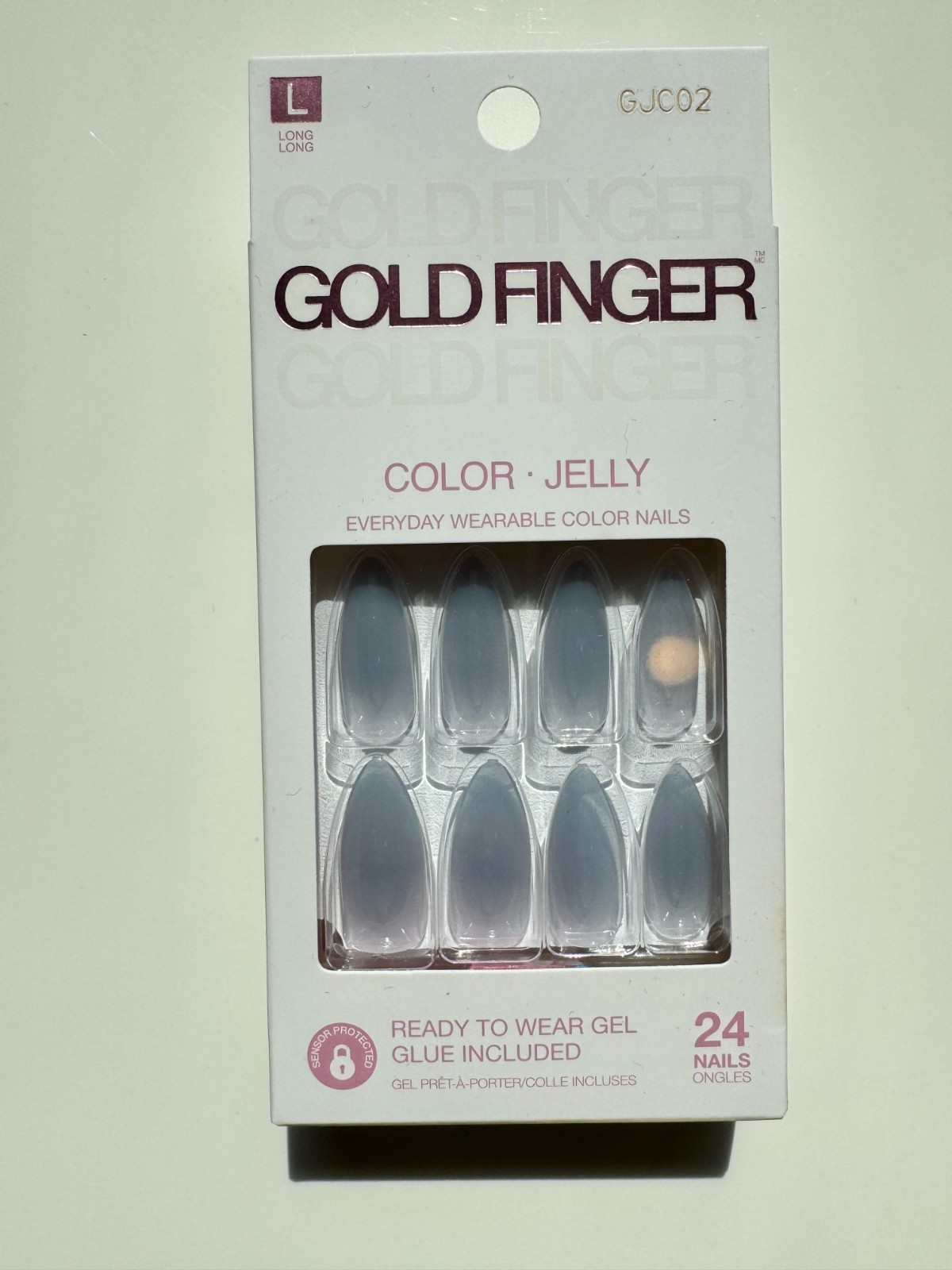 NEW GoldFinger Jelly Nails Ombre Translucent Sculpted Nails Style #GJC02