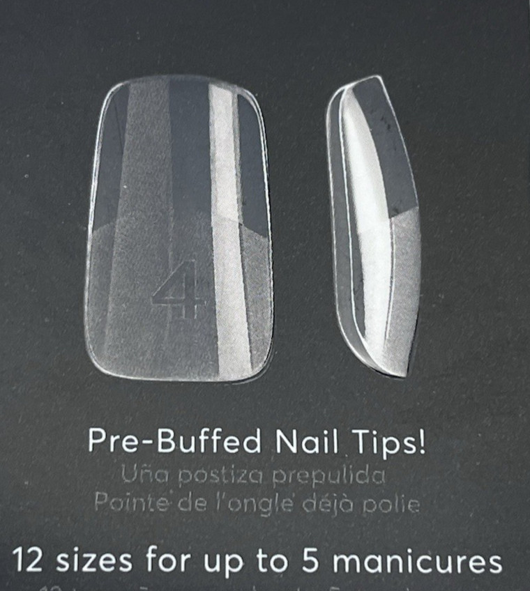 New 2-pk(240Nails) Dashing Diva GelXtend Clear Square Soft Gel Nail Extension
