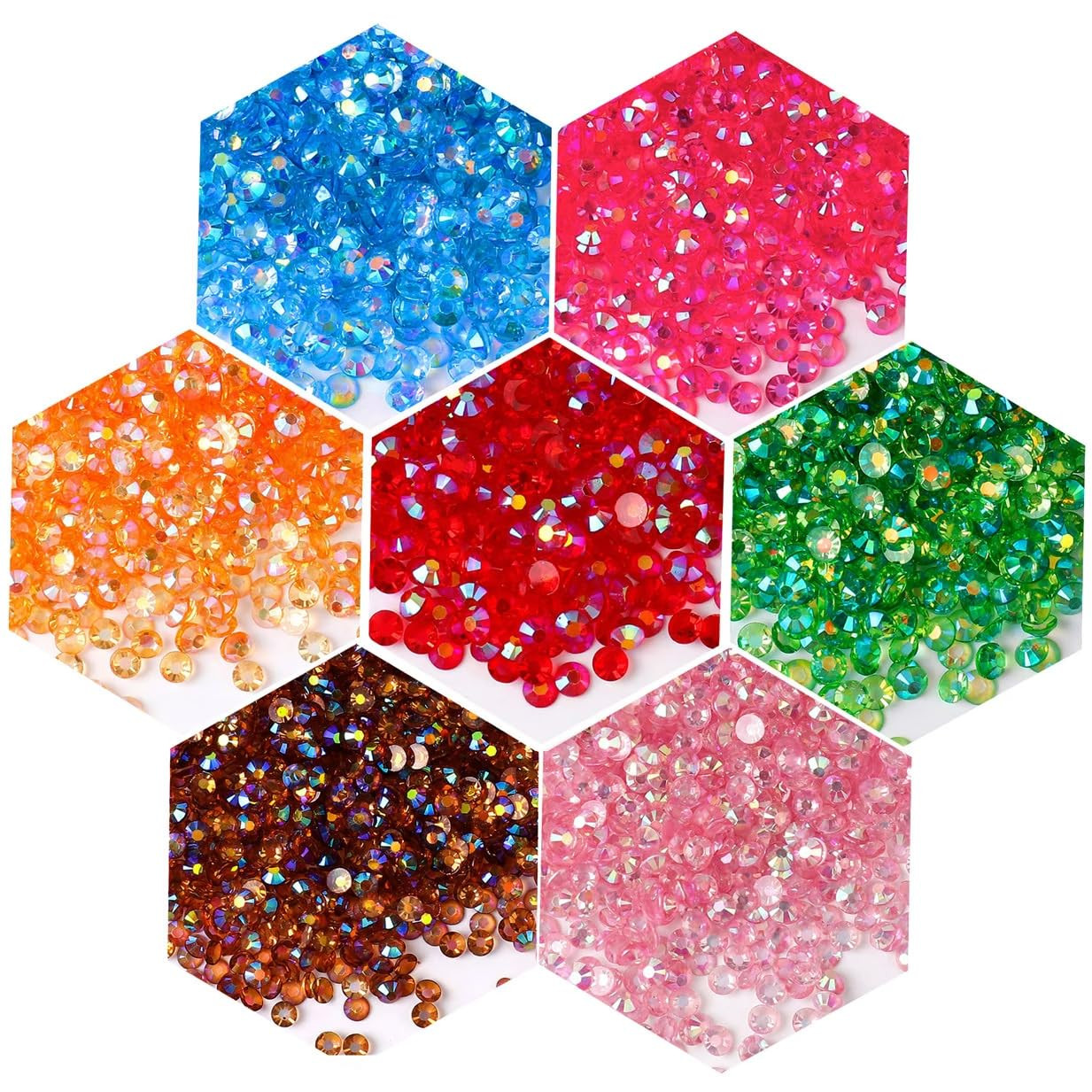 3000 Pieces SS12 3Mm Flatback Rhinestones AB Clear round Gems Crystals for Nail