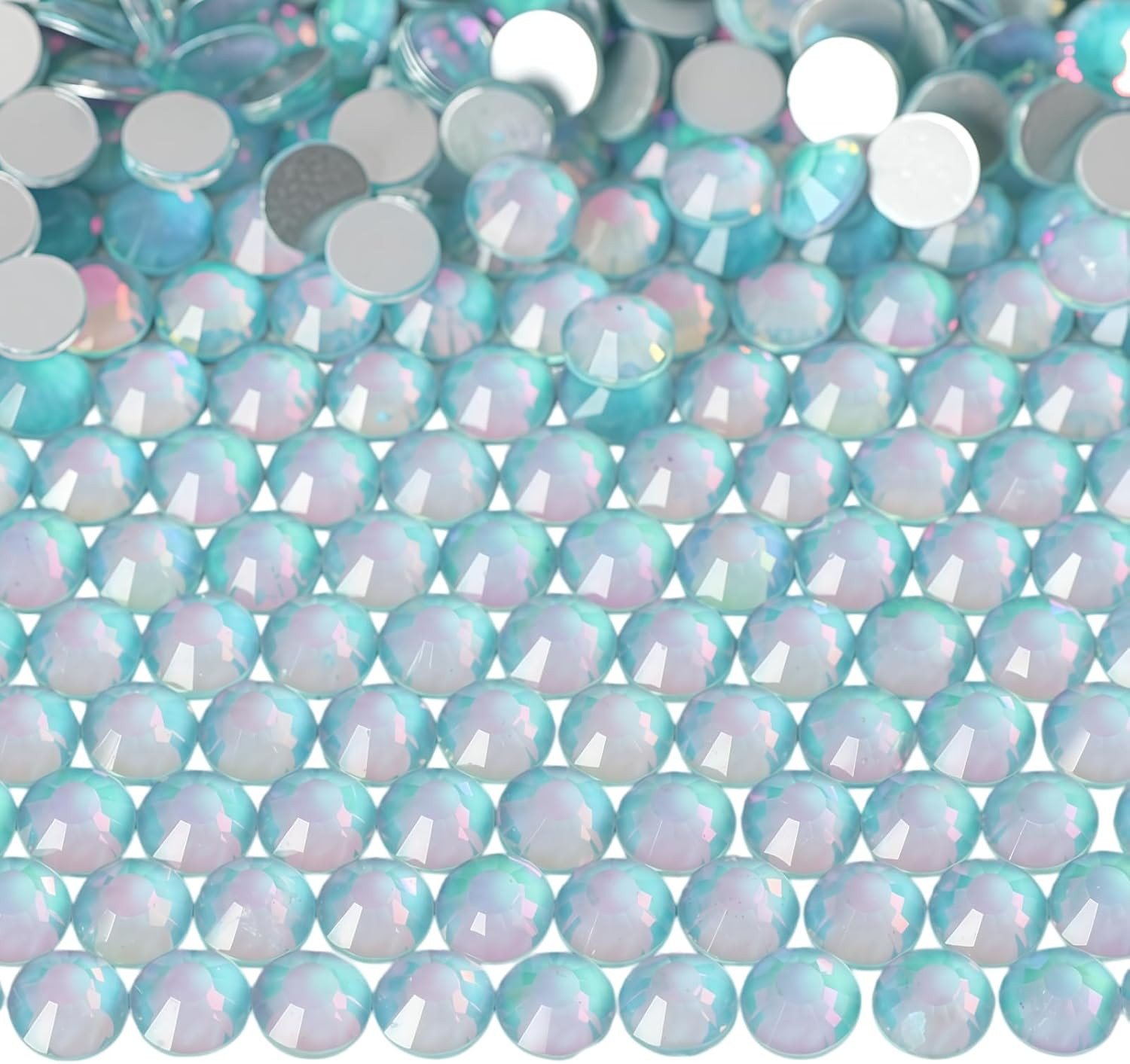 Flatback Glass Crystal Rhinestones Rounds Gems for Bedazzling Nails Art Crafts D