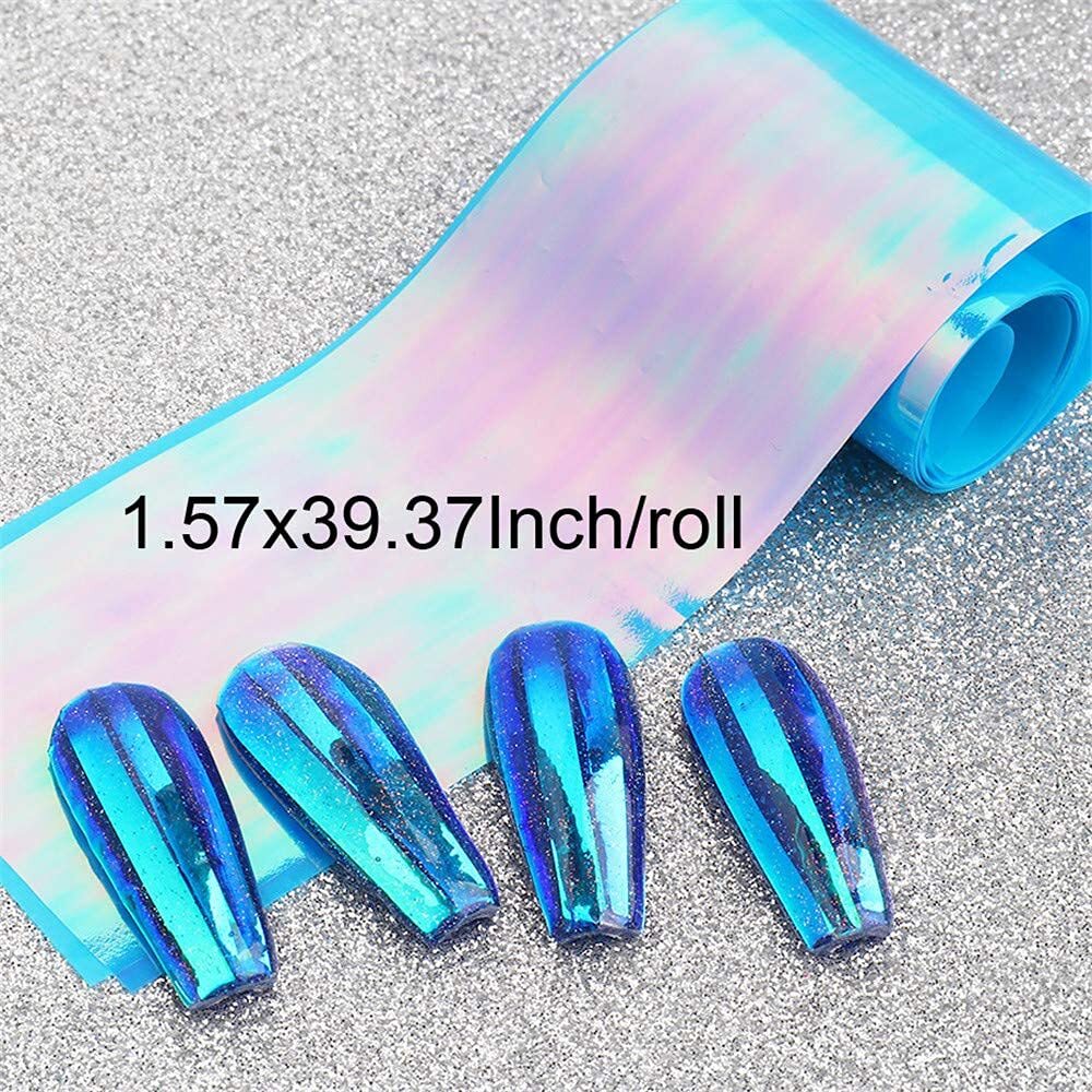Broken Glass Style Nail Foil Stickers for Artistic Nail Design Decorations