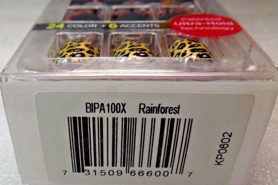 IMPRESS Color NAILS PRESS ON SHORT – Matte Black with Gold Leopard Accents