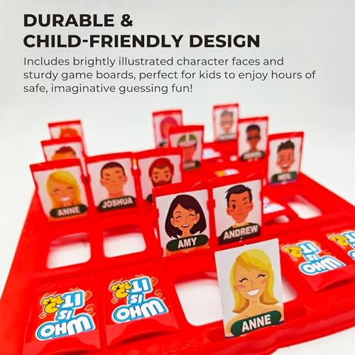 Haugboag Guessing Game for Kids,Who is It Board Large, Character