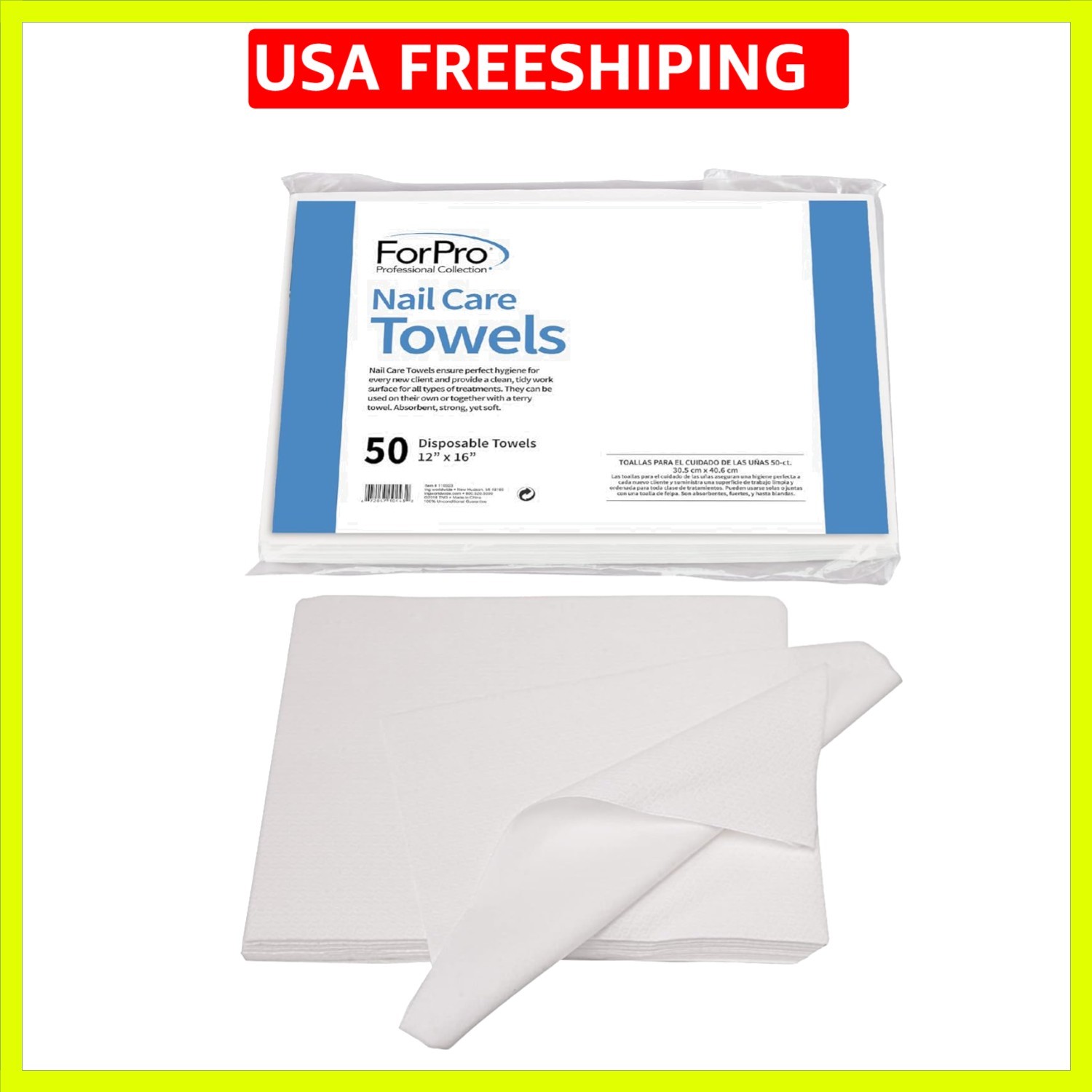 Nail Care Towels for Manicures and Pedicures, Lint-Free, Disposable Towels, 1…