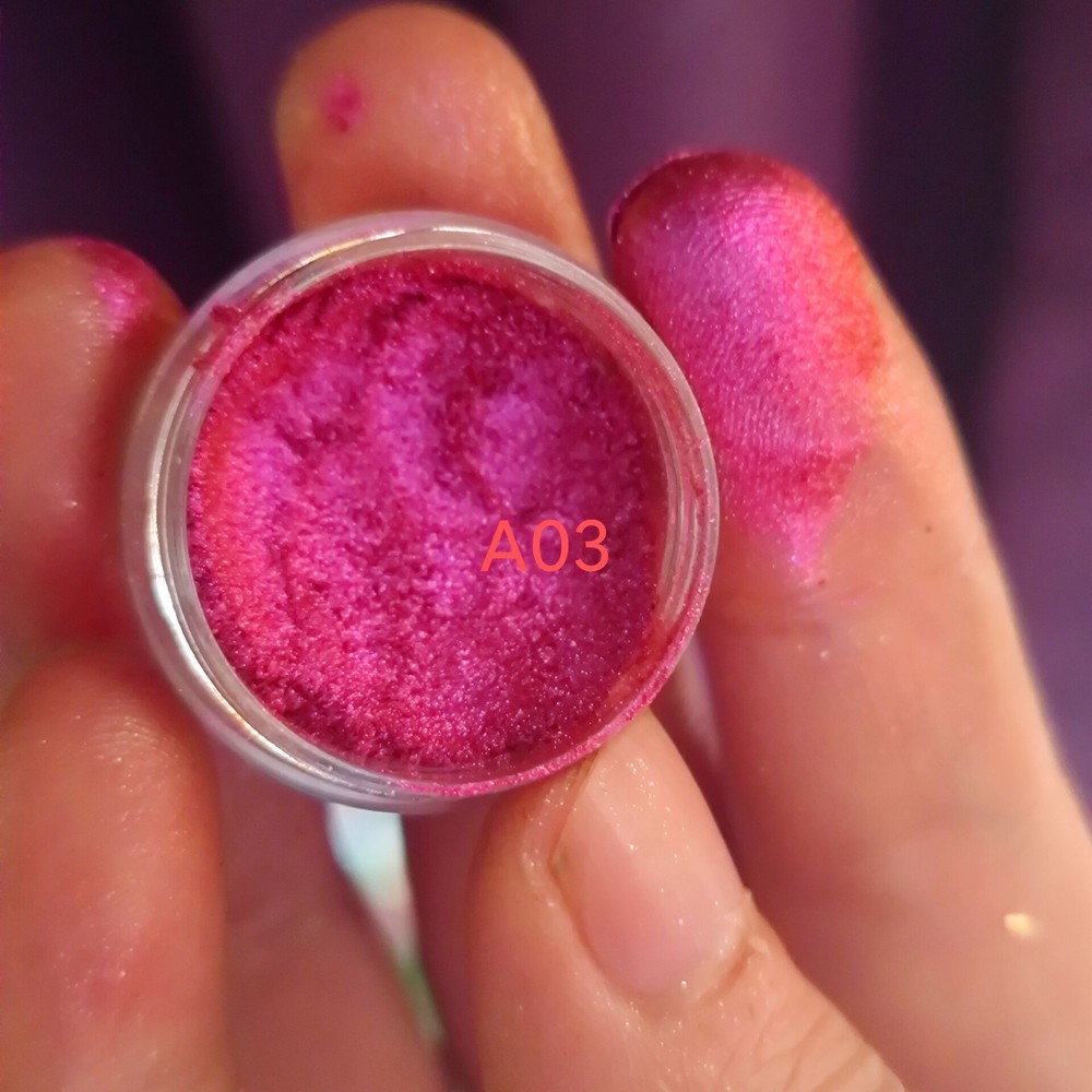 1 Jar AURORA Chrome Nail Art Flakes Multi Chrome Chameleon Peacock Galaxy Chrome