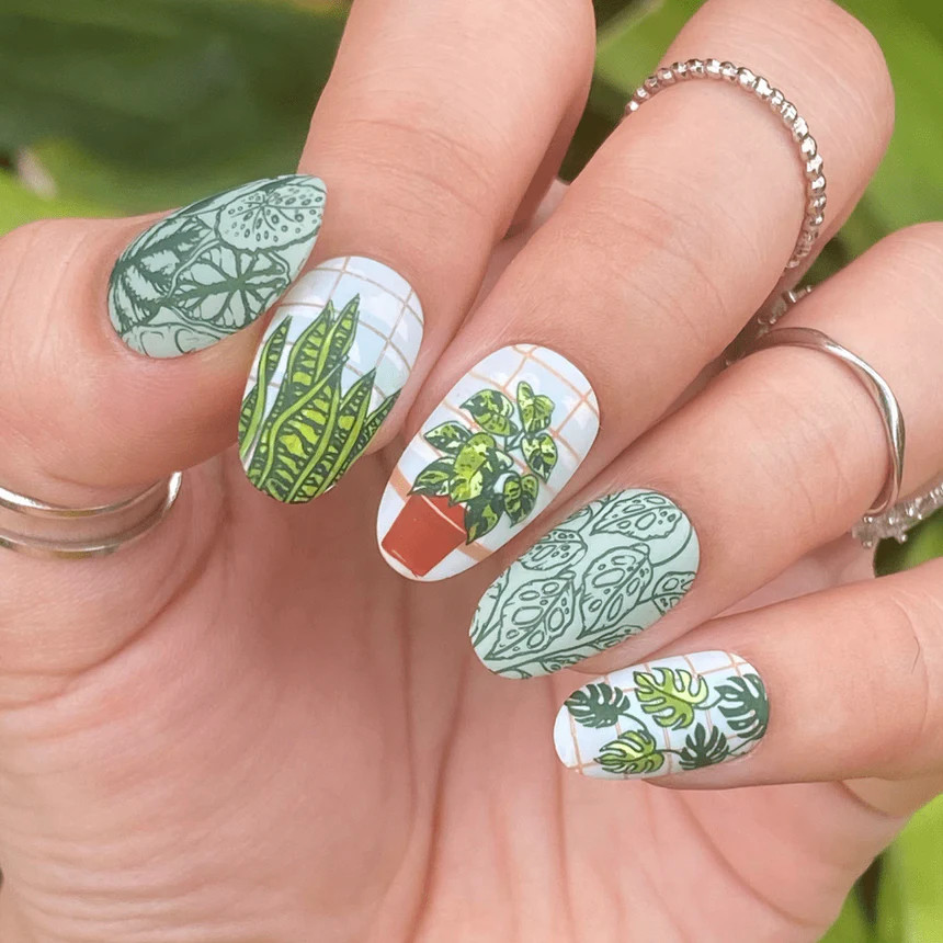 Plant Lover: Lush Living (MXM086) – Nail Stamping Plate