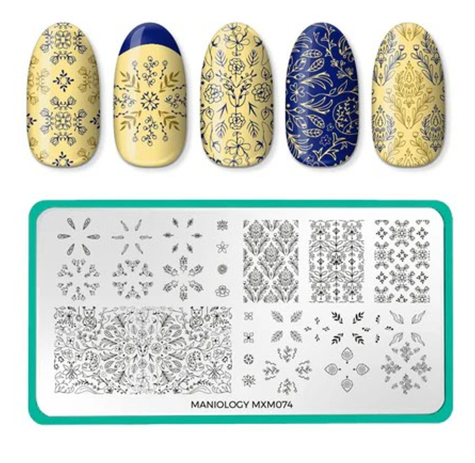 Maniology Mani X Me Nail Stamping Plate Set MXM073 MXM074