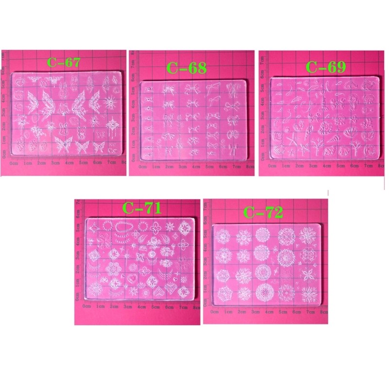 Distinctive Silicone Molds 3D Gel Nail Art Sculpture Mold Nails Making Tools