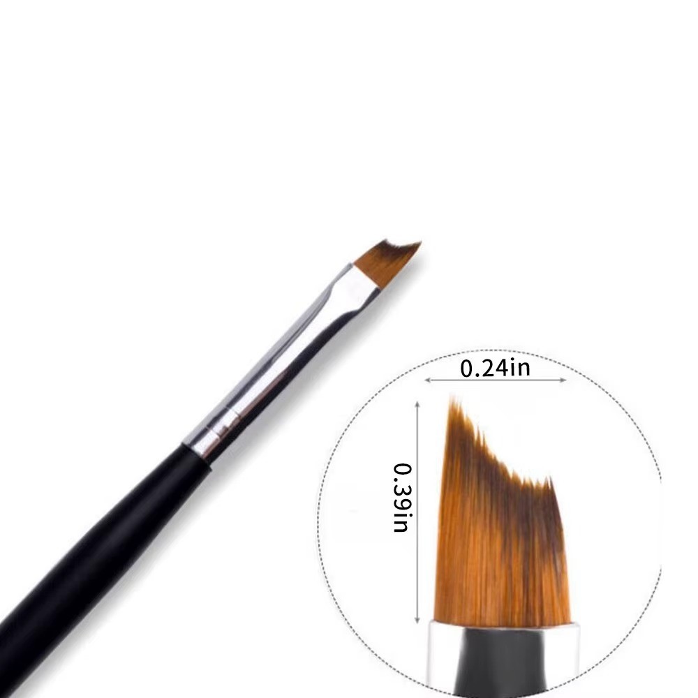 Drawing Brush Nail Art Tool Smile Half Moon Shape French Nail Painting UV Gel UK