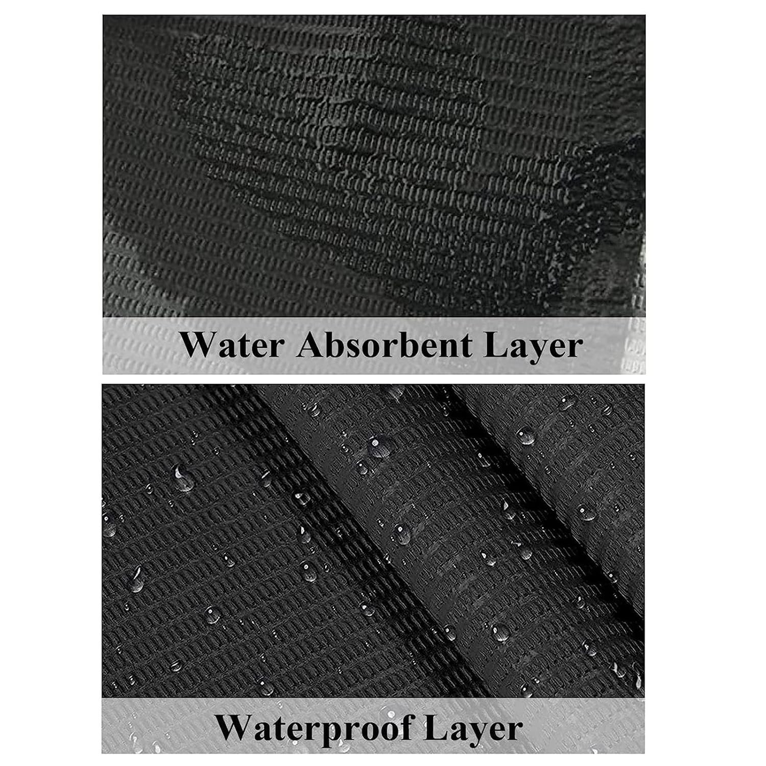 Nail Table Mats Disposable Nail Art Paper Towels,50PCS Black Waterproof 3 Ply Na