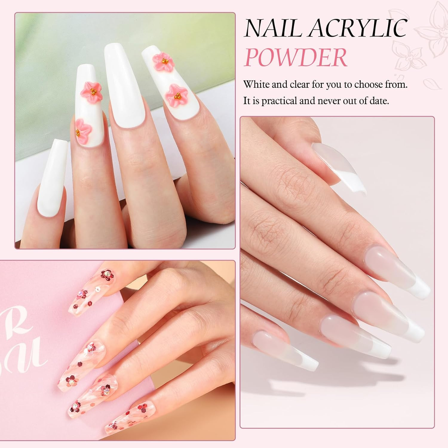 Acrylic Nail Kit for Beginners with Everything ,Professional Nail Kit Acrylic Se