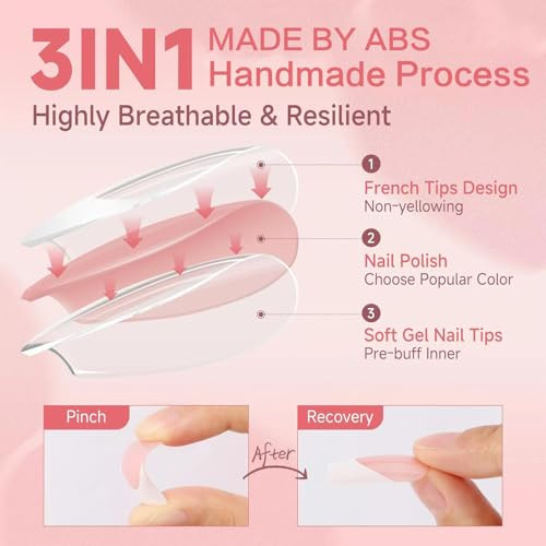 French Tip Press on Nails Short Square Fake Nails Purple & Black Square Nails25