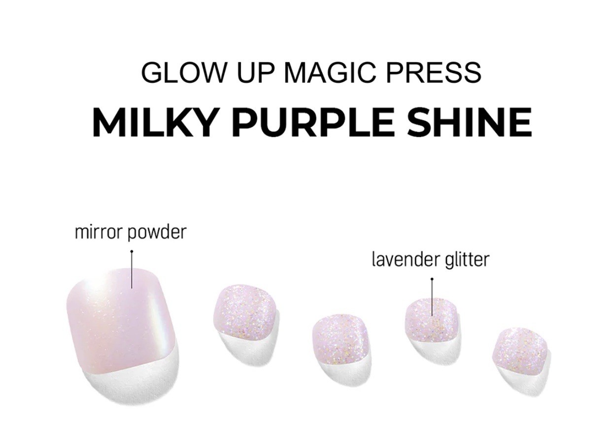 DASHING DIVA Magic Press Pedi-Milky Purple Shine (🇺🇸 US Free Shipping)