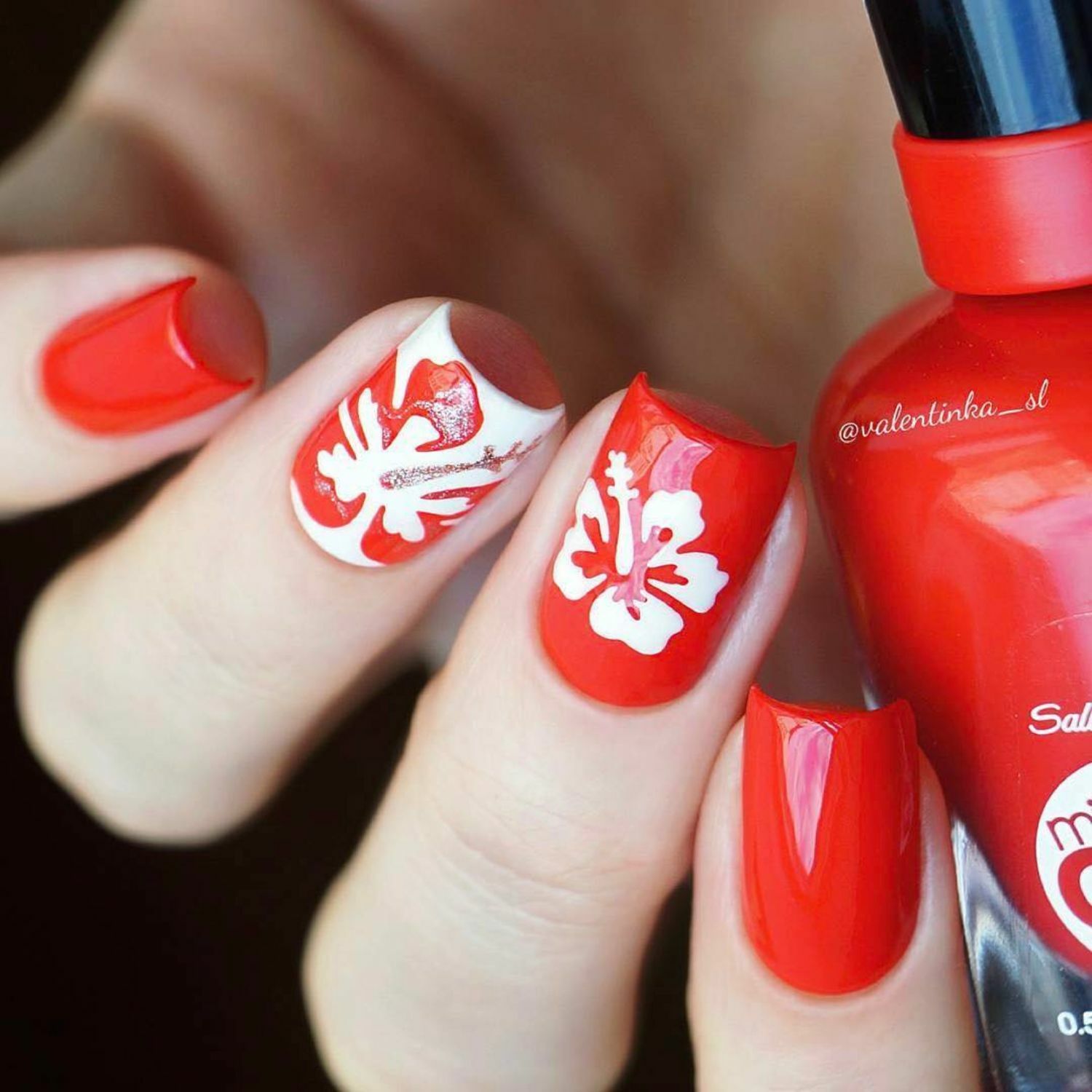 Hibiscus Stencils for Nails, Nail Stickers, Nail Art, Nail Vinyls