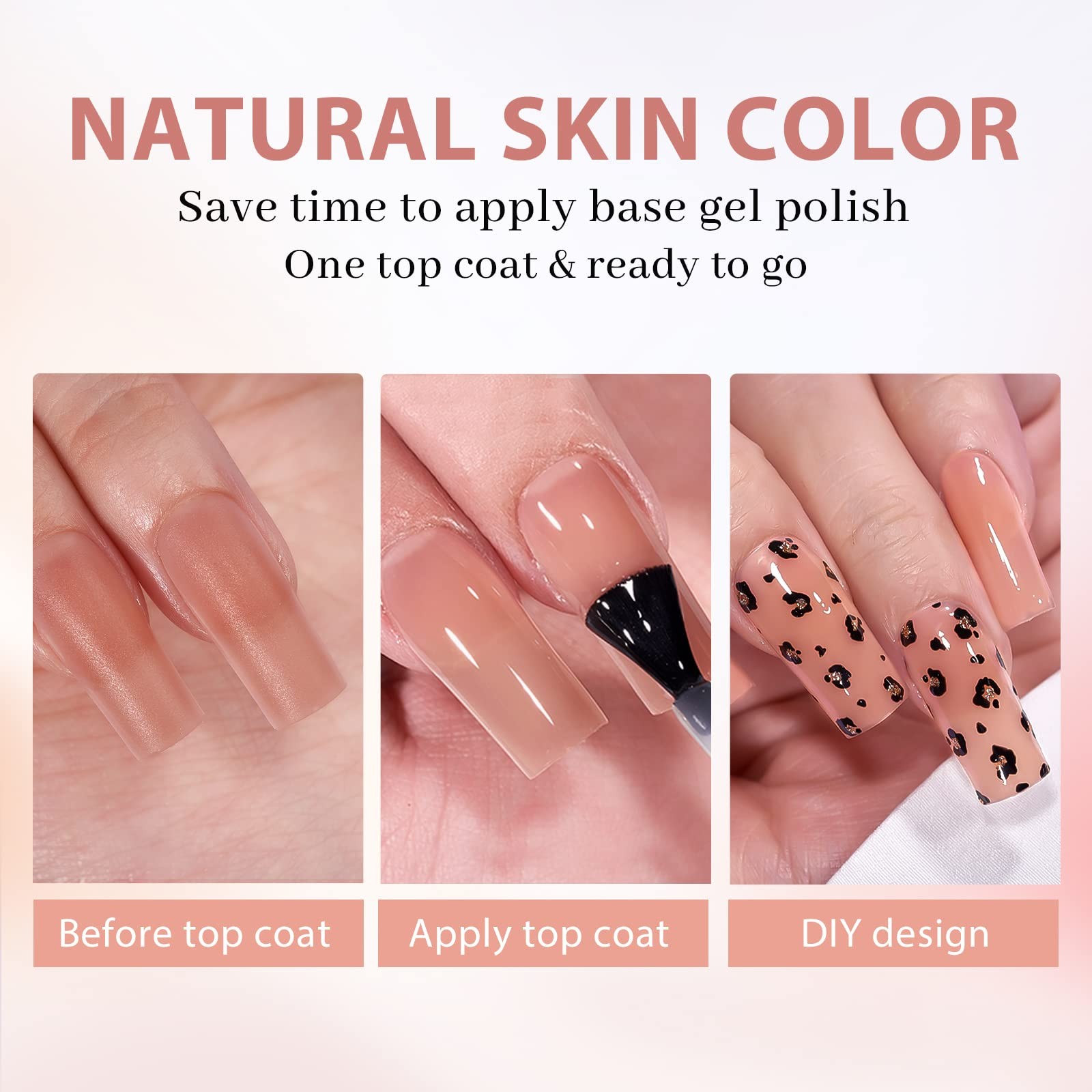 BTArtbox Soft Gel Nail Tips Square – Press On Nails Long A, C1-L