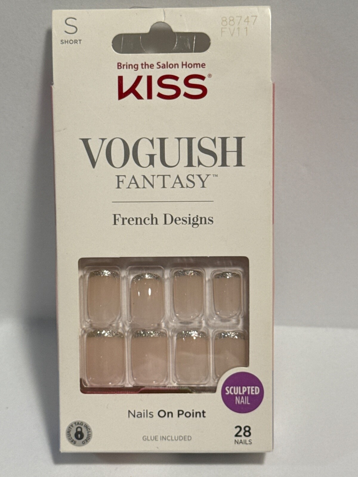 Kiss Voguish French/Full DesignsS,M,L,Glue-on Sculpted Nails,You Choose👀my Page
