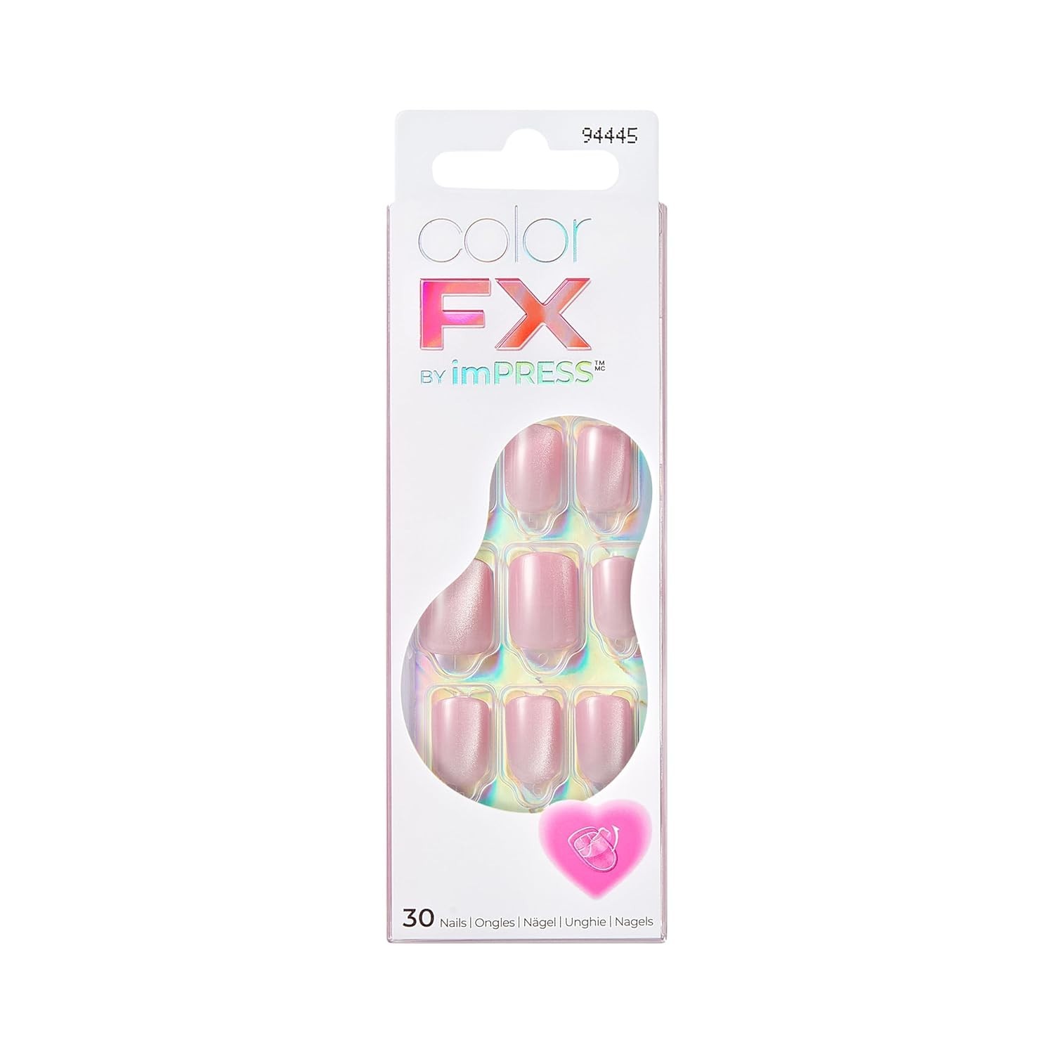 Squoval Press On Nails by KISS: Cherished Pink – Easy, Stylish, Up to 10 Days