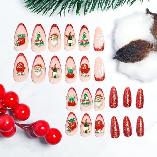 1 Box 30pcs 3D Nail Art Christmas Charms for Nails Christmas Charms KIT1